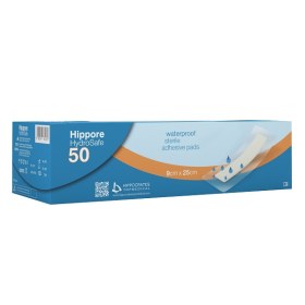 Hippore HydroSafe Αδιάβροχα Αποστειρωμένα Αυτοκόλλητα Επιθέματα 9x25cm 50τμχ