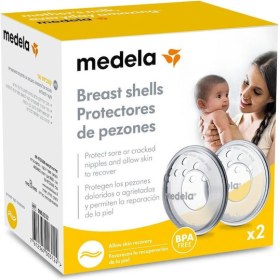 Medela Προστατευτικά Θηλών Breast Shells Allow Skin Recovery 2τμχ - 