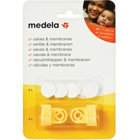Medela Σετ Ανταλλακτικών Θηλάστρου Βαλβίδες & Μεμβράνες 6τμχ