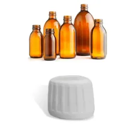 Πώμα ασφαλείας Λευκό για μπουκαλάκια γυάλινα Καραμελέ σιροπιού