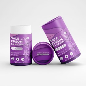 Άλατα μπάνιου EPSOM 350gr Λεβάντα & Χαμομήλι Brand Italia