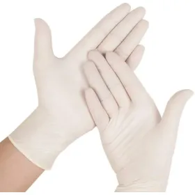 Γάντια Latex με πούδρα, 100τμχ S-XL