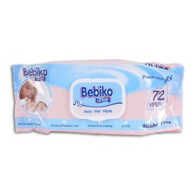 Μωρομάντηλα Bebiko με καπάκι 72τμχ