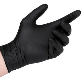 Γάντια Nιτριλίου Μαύρα, 100τμχ S-XL