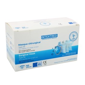 Μάσκα Προστασίας Μιας Χρήσης Χειρουργική Τύπου IIR BFE>98% σε Γαλάζιο χρώμα 50τμχ