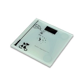 Ηλεκτρονική Ζυγαριά Μπάνιου Γυάλινη με σχέδιο ADS-4943