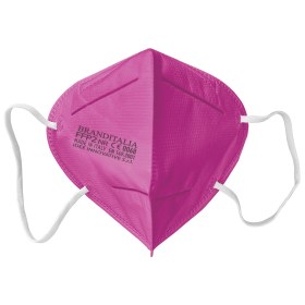 Μάσκα προστασίας FFP2- KN95 με 4 στρώσεις (CE & EN:149:2001) BRAND ITALIA ΦΟΥΞΙΑ - 