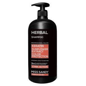 Σαμπουάν herbal keratin-sunflower extract, Miss Sandy 750ml