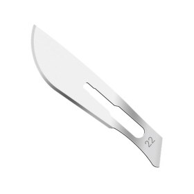 Λεπίδες χειρουργικές αποστειρωμένες μιας χρήσης 100τμχ No22