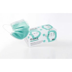 Πράσινη Χειρουργική μάσκα BFE?98% Type II - 50 τμχ