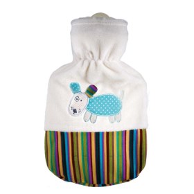 Θερμοφόρα Νερού Παιδική Με Κάλυμμα Fleece Σκυλάκι Sparky Bark 0,8Lit Sanger