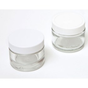 Βαζάκι γυάλινο για κρέμες διάφανο