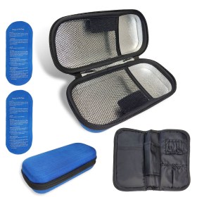 Ισοθερμικό Τσαντάκι για Διαβητικούς Σκληρό με εσωτερική θήκη και 2 παγοκύστες