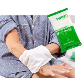 Γάντια Καθαρισμού Ασθενών Χωρίς νερό Swash 8 τμχ - 